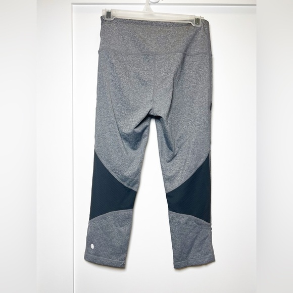 Z by Zella Gray Stretch Mesh Active Athletic Yoga Leggings Size Small - Picture 5 of 6
